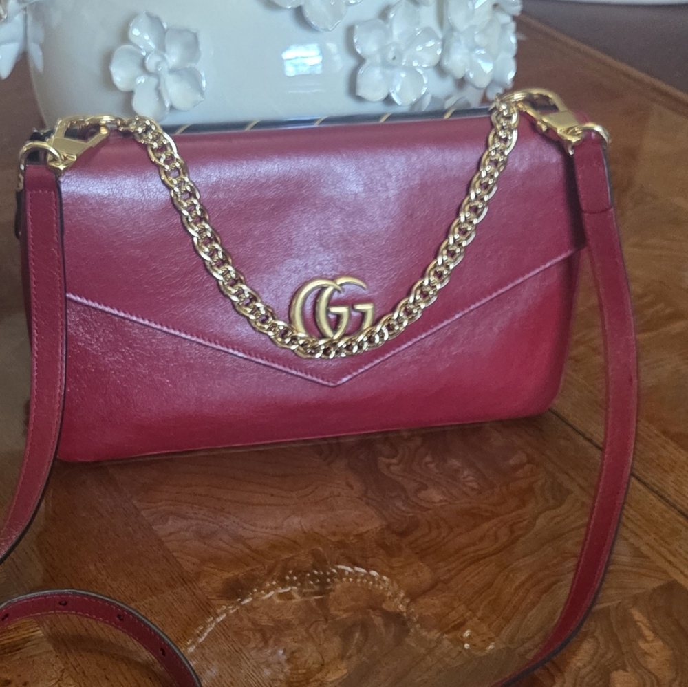 Gucci Thiara Double Shoulder Bag Printed Leather Medium